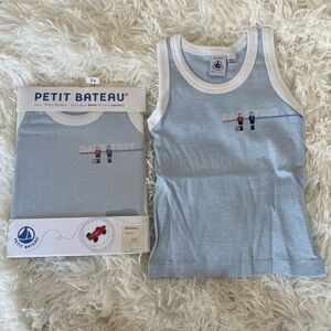 Petit Bateau unisex Tank Top Shirt set of 2
